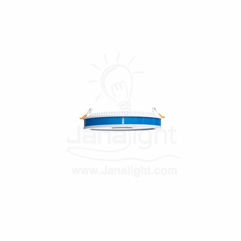 panel spotlight 24 watt white and blue round